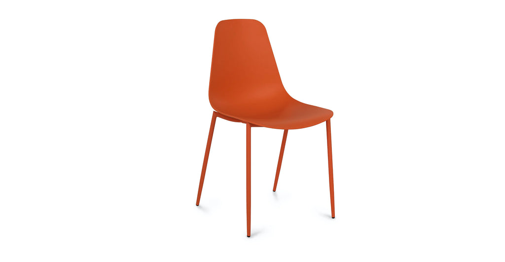 Svelti Begonia Orange Dining Chair (Set of 2)