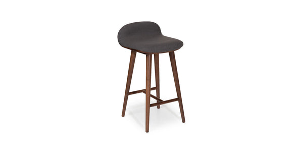 Miller Gray Walnut Counter Stool