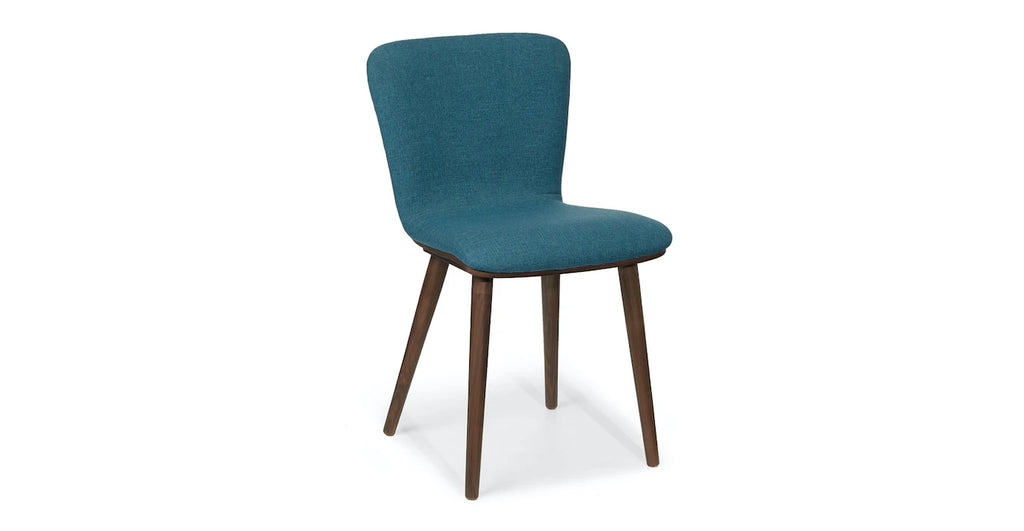 Sede Peacock Blue Walnut Dining Chair (Set of 2)