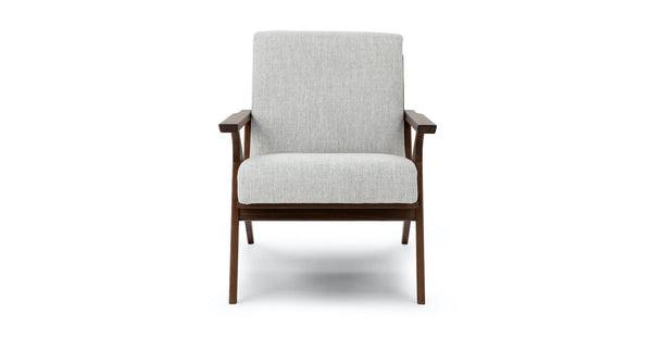 Mist Gray & Walnut Lounge Chair