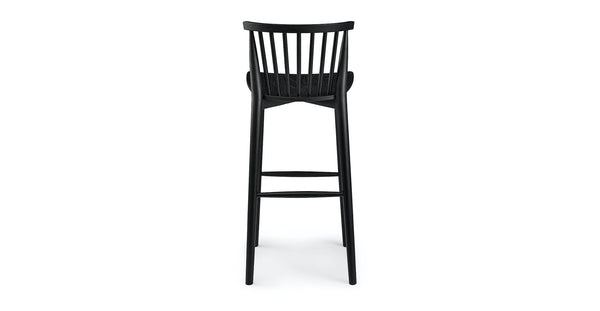 Black Wood Bar Stool