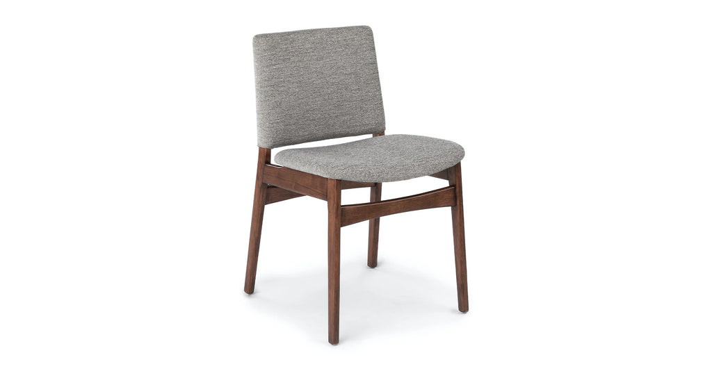 Nosh Quarry Gray Walnut Dining Chair (Set of 2)
