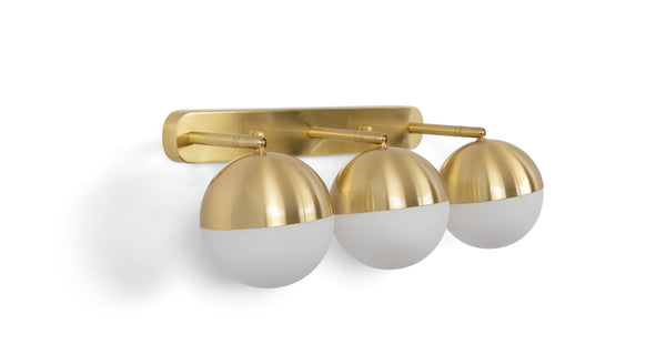 Ardeo Brass Multi-Bulb Sconce