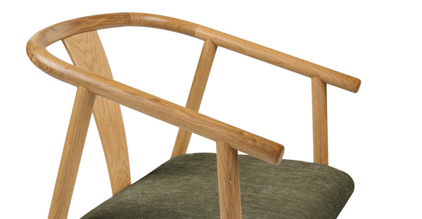 Algonquin Green Oak Dining Chair