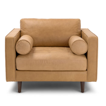Charme Tan Leather Chair