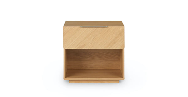 Oak Wood 1- Drawer Nightstand