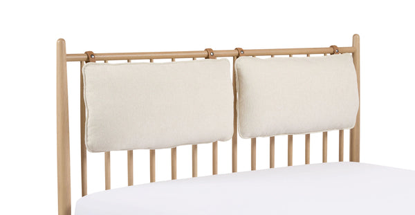 Lenia Oleander White Headboard Cushion Set