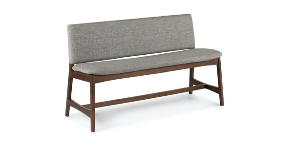 Nosh Quarry Gray Walnut Bench