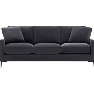 3 Seater Fabric Sofa - Charcoal (Torn Back)