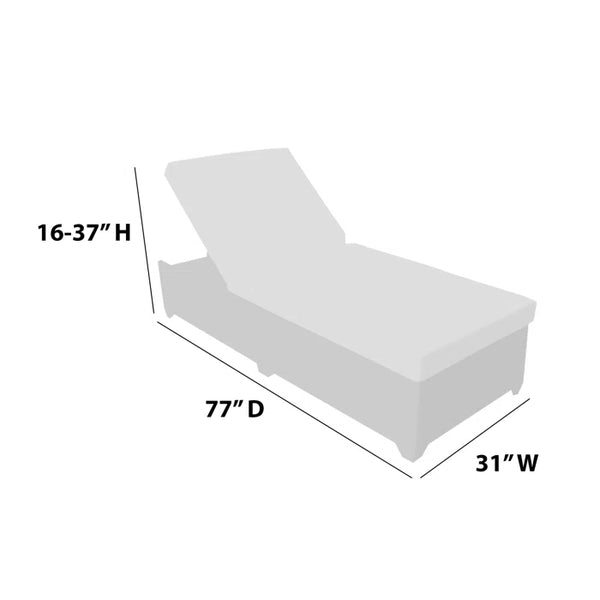 Reclining Chaise Lounge- Beige