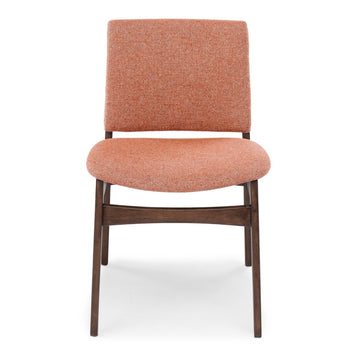 Mid Century Modern Dining Chair - Orange (Set of 2)