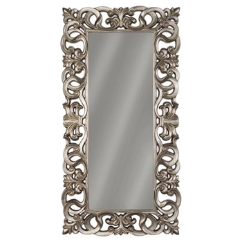 Beveled Rectangular Mirror - Silver