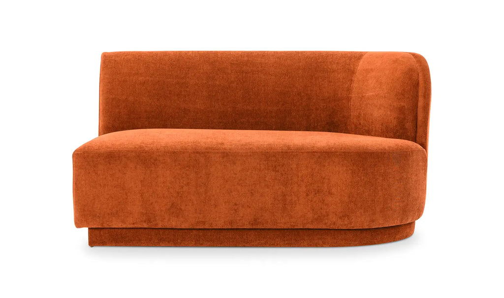 Yoon 2 Seat Sofa Right Fired Rust