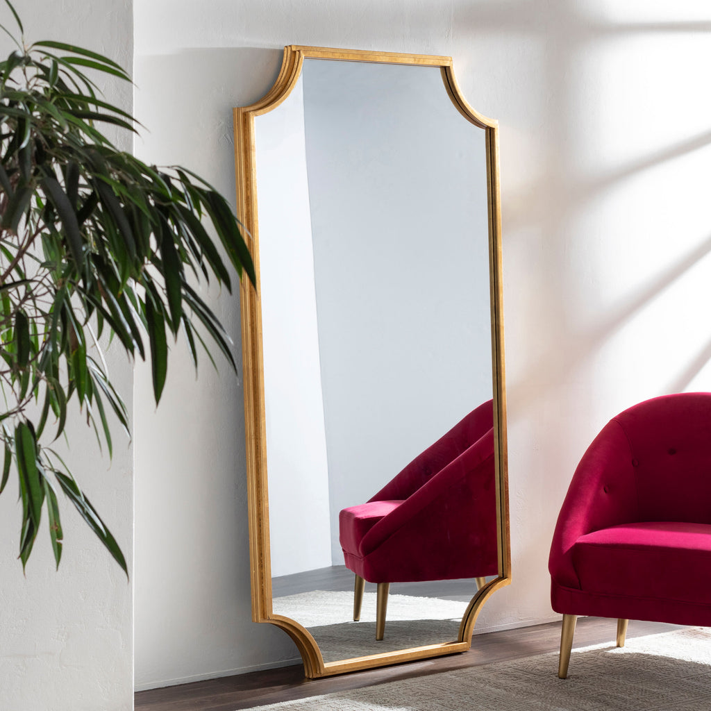 Joslyn Gold Floor Mirror
