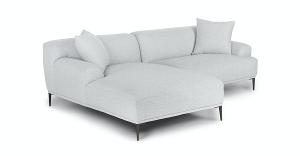 Mist Gray Left Sectional