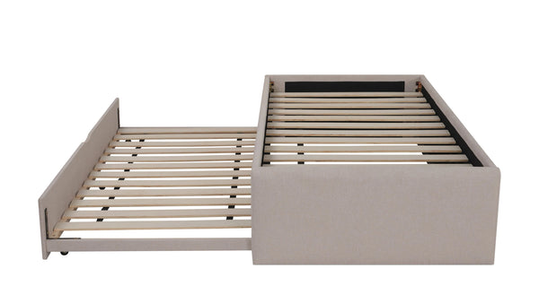 Latte Trundle Twin Daybed