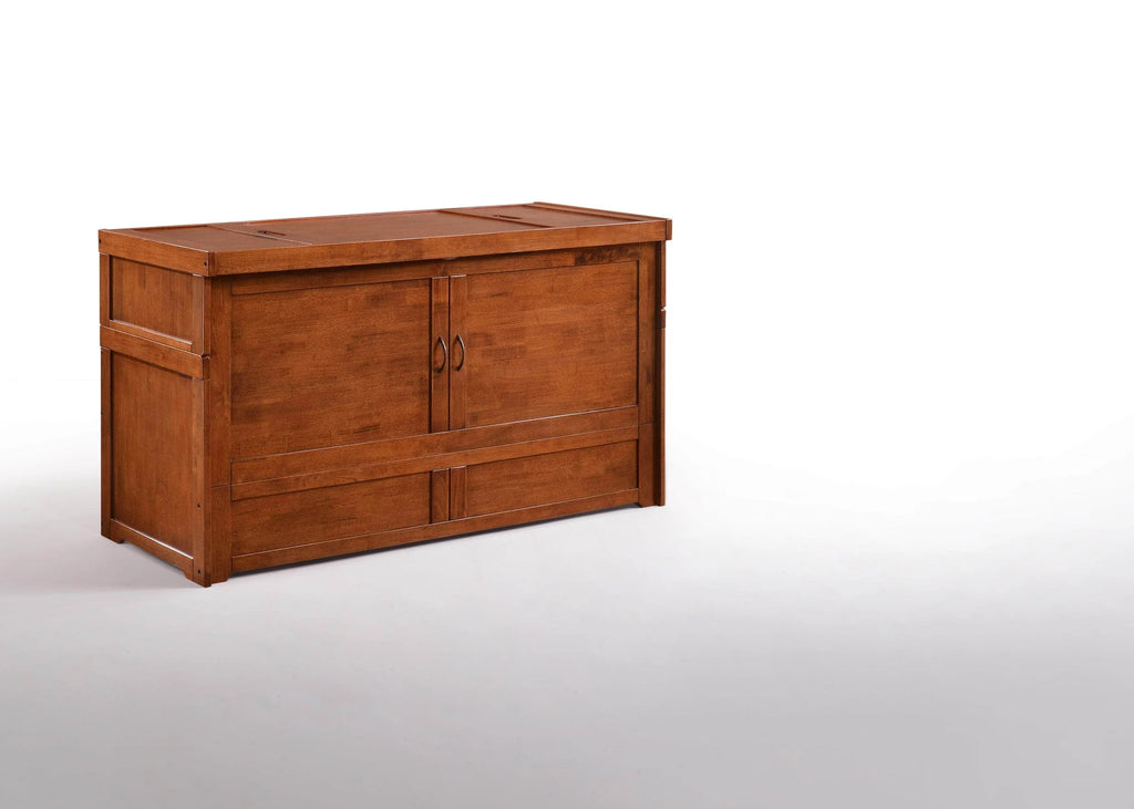 Night and Day Murphy Cube Cabinet Bed Cherry