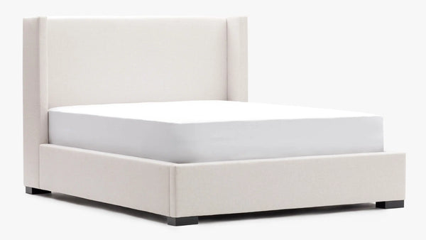 Osaka King Bed Upholstered Cream