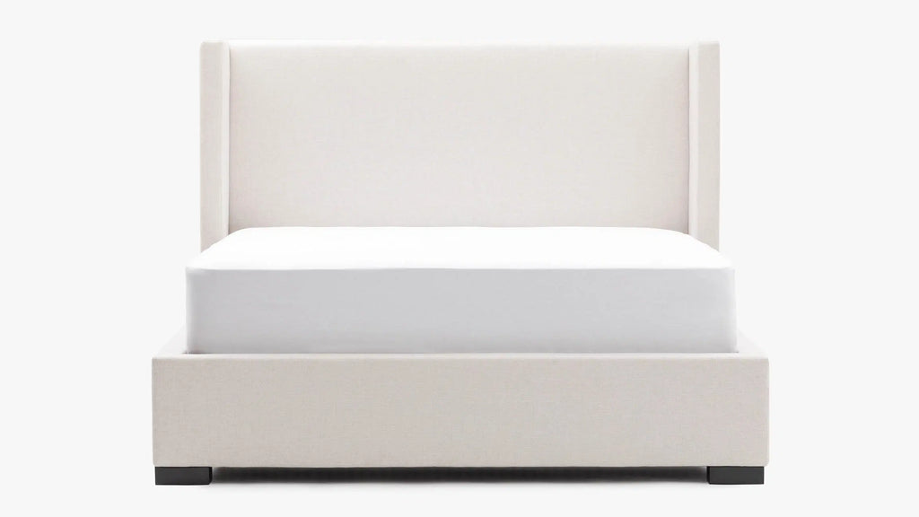 Osaka King Bed Upholstered Cream