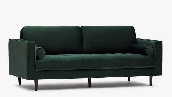 Soho Velvet Green 3-Seater Sofa