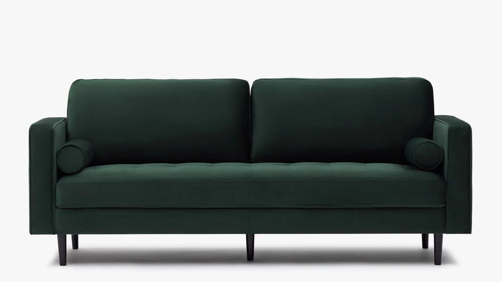 Soho Velvet Green 3-Seater Sofa