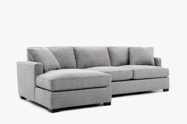 Sloan 3-Seater Sectional Sofa Left Chaise Grey