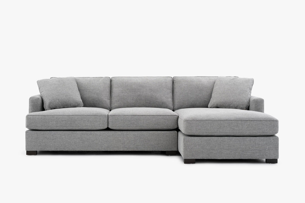 Sloan 3-Seater Right Chaise Sectional Grey