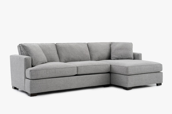 Sloan 3-Seater Right Chaise Sectional Grey