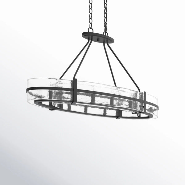 10- Light Linear Chandelier Brisa Dimmable Drum