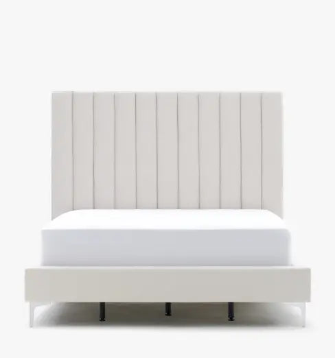 Parker King Fabric Cream Bed