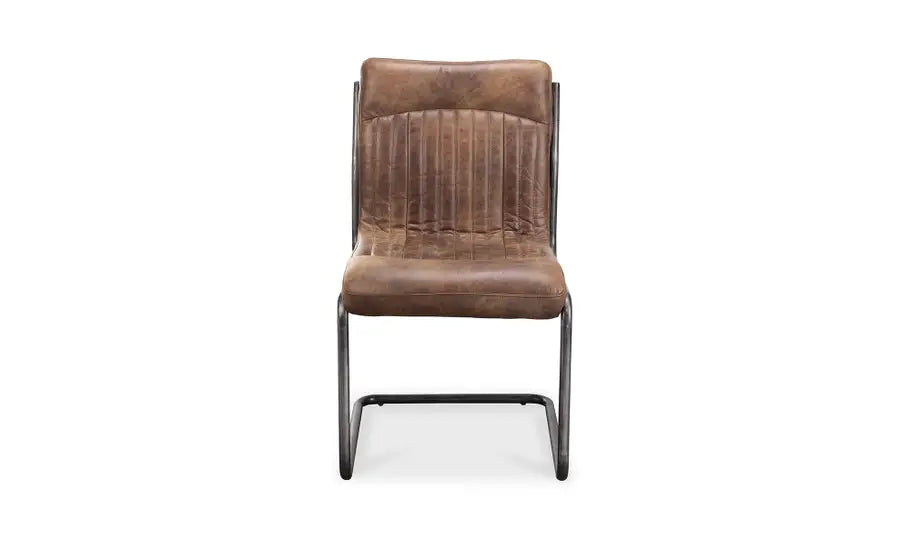 Ansel Dining / Office Chair Grazed Brown Leather