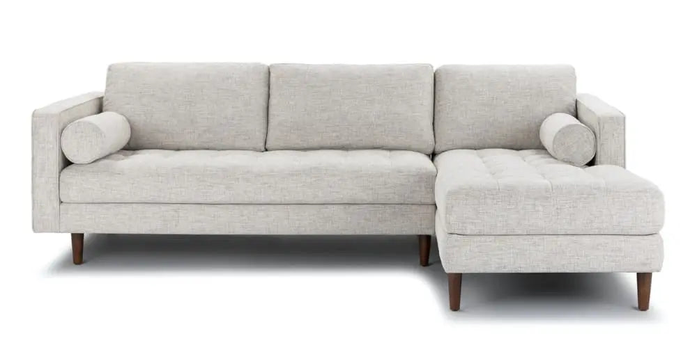 Sven Birch Ivory Right Sectional Sofa