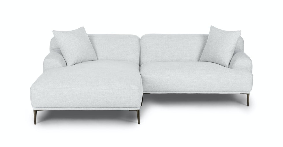 Abisko Mist Gray Left Sectional