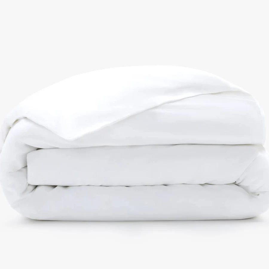 Duvet Cover Queen Cotton Sateen White