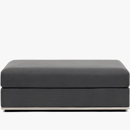 Flow Charcoal Ottoman