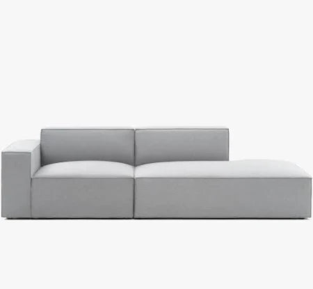 Pacific Side Chaise Sofa Grey Modular Sectional Right