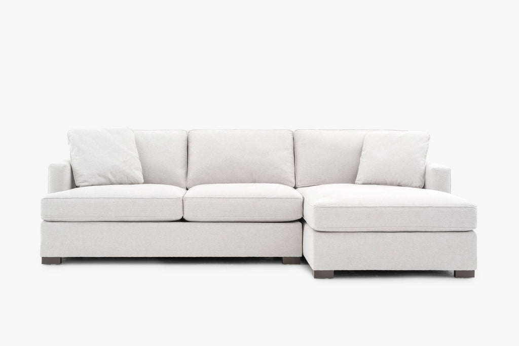 Sloan 3-Seater Sectional Sofa Right Facing Chaise Cream