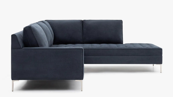 Hudson 3-Seater Sectional Slate Navy