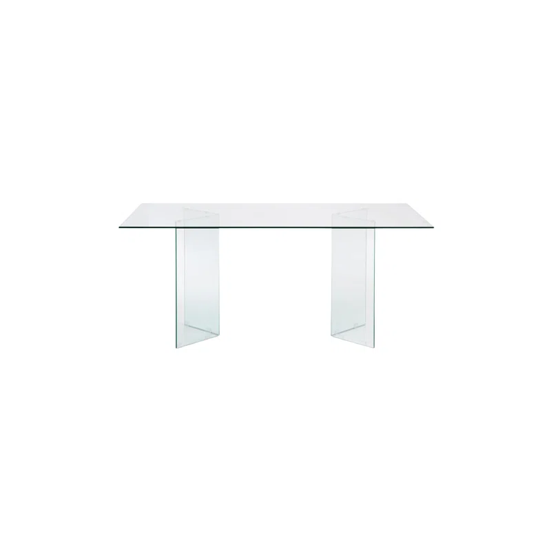 Burano Dining Table 71" Clear Glass