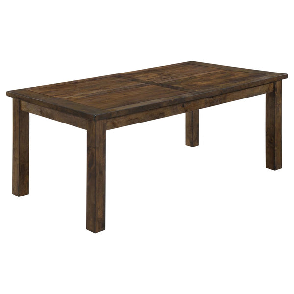 Tiernagh Rectangular 79-inch Dining Table Rustic Golden Brown