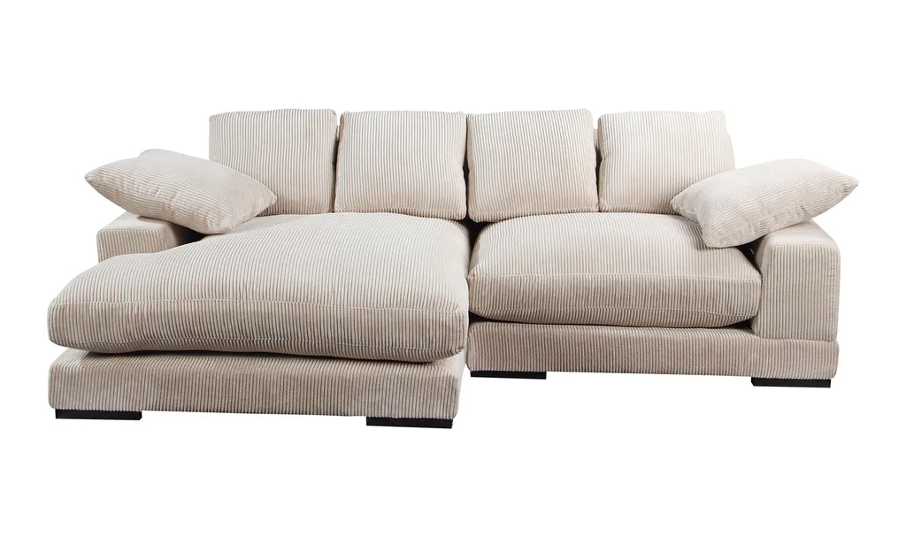 Plunge Reversible Sectional Cappuccino Corduroy