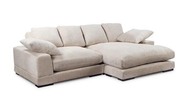 Plunge Reversible Sectional Cappuccino Corduroy