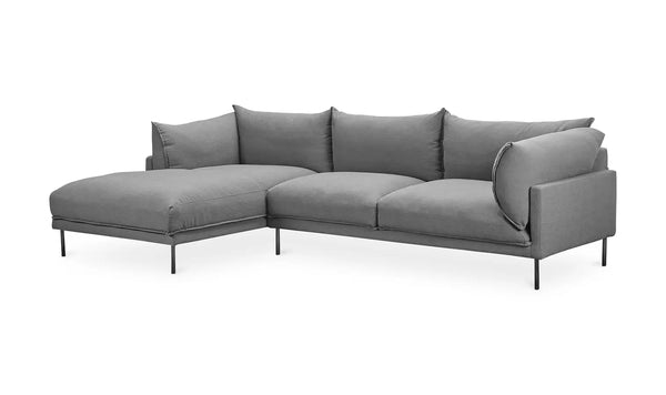 Jamara Sectional Left Charcoal