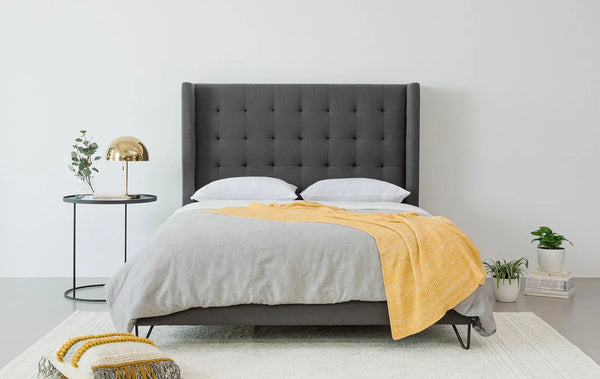 Venice King Bed Charcoal