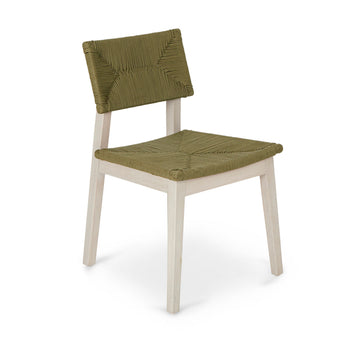Green Eucalyptus Wood Chair (Set of 2)